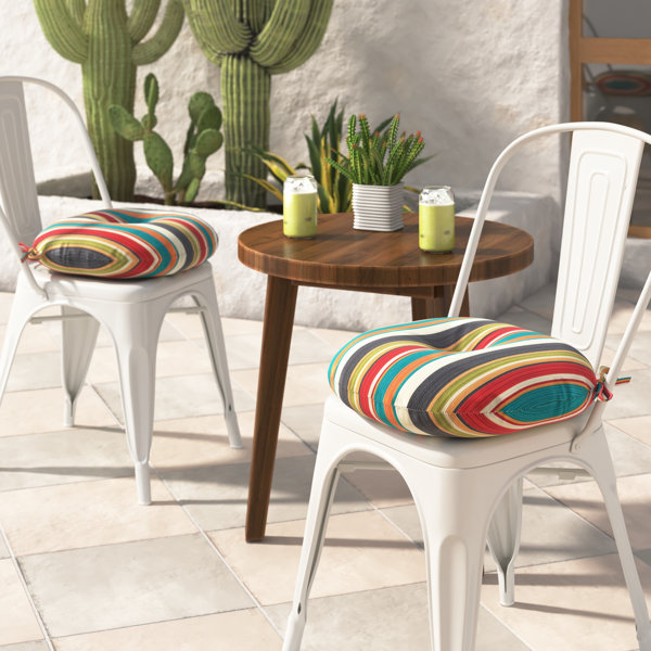 18 inch round discount bistro chair cushions